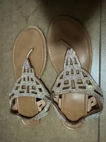 Elegant Rhinestone Studded Sandals