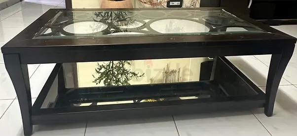 Coffee table with tv table