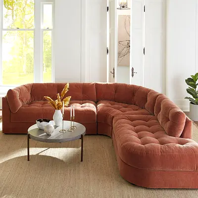 Beautiful Curved Sectional Sofa