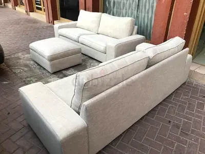 5__Seater ikea kivik sofa and footstool storage space