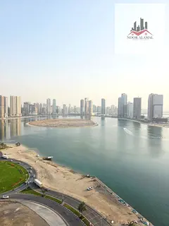 Sharjah Al Khan Beach Tower 1 apartment for the luxury owner, second resident, furnished with super