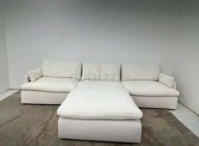 Marina Home Feather filled Luscious sofa With footstool