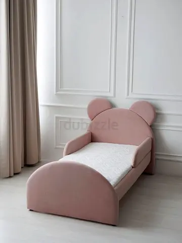Charming Pink Bear Toddler Bed