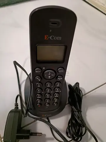 E com cordless landline phone