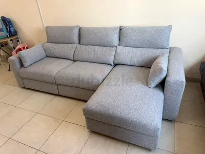 Eskilstuna lshape sofa bed under storage