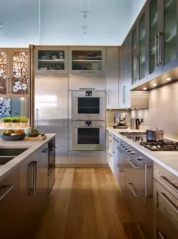 Gaggenau latest model series 400 electric oven and microwave set 76cm built-in integrated model