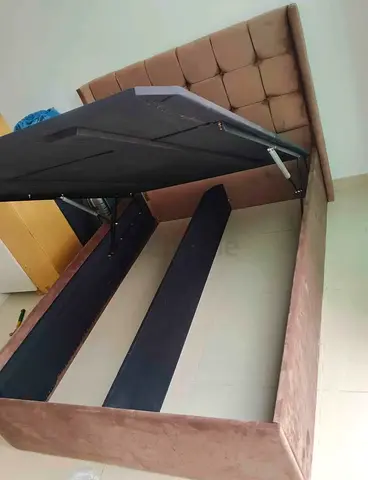 Stylish Bed Frame with Hydrolic Storage