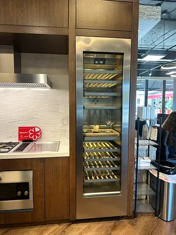 Gaggenau latest model series 400 wine fridge 3 zone temperature touch system built-in fully-integrat