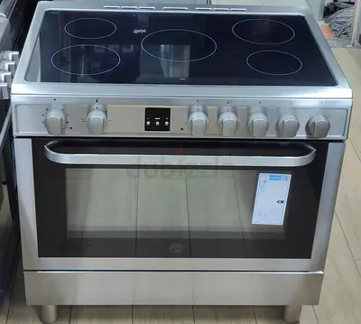 Hoover latest model full electric ceramic 5 hobs cooking range oven fan stove 90x60