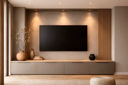 Customize Modern Minimalist Entertainment Center