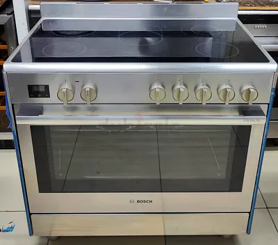 Bosch Premium Electric ceramic 5 hobs cooking range oven dual fan stove 90x60 touch timer