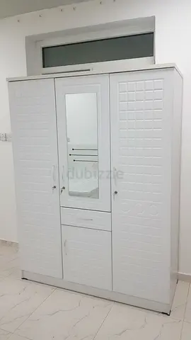 White Modern Wardrobe with Mirror