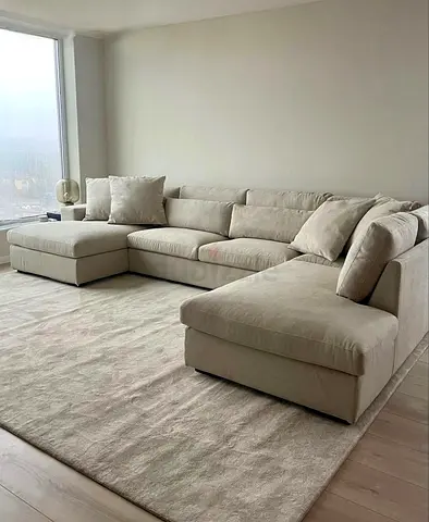 Cozy Beige Sectional Sofa for Sale