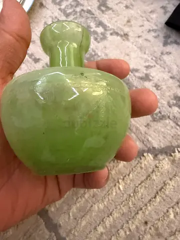 Elegant Green Glass Figurine