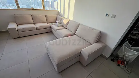 Almost brand new condition ikea kivik ushape sofa beige