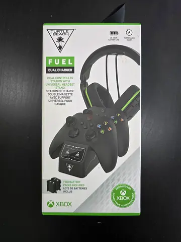 Turtle Beach FUEL Dual Charger for Xbox – With 2 Battery Packs (Brand New)