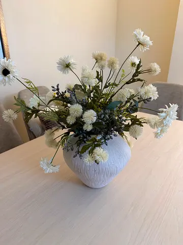 Unique Decorative Vase with Dried Flowers