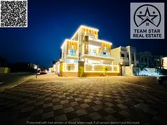 High-end finished villa, first occupancy, spacious rooms with built-in wardrobes