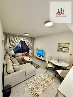 Dubai Liwan, one bedroom and living room, super deluxe, first occupancy, balcony, 2 bathrooms. Price
