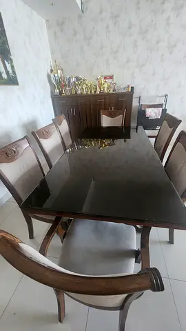 Elegant Dining Table with Comfortable Chairs