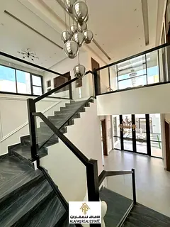 Luxury villa for sale in Al Zahya Ajman, 6200 sqft plot and 5700 sqft built-up area with pool, gym,