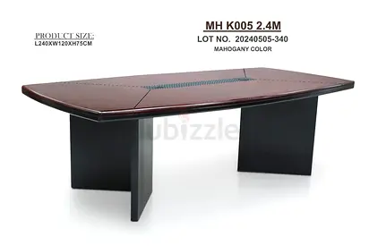 Elegant Mahogany Conference Table 2.4m