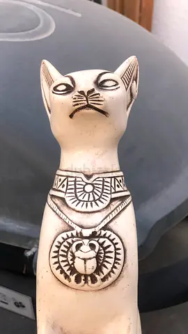 Goddess Bastet Cat with Eye of Horus and Scarab