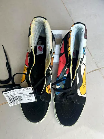 Stylish Cartoon Print High-Top Sneakers