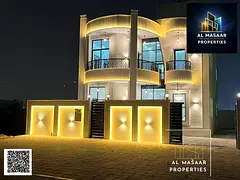 A luxurious villa for sale, combining elegance, comfort, and an ideal location in one of Ajman's