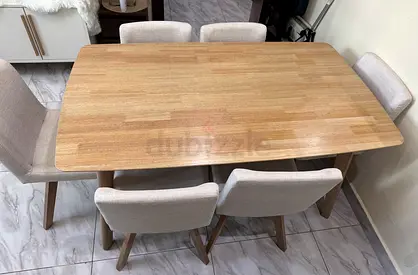 6 Seater Dining Table with Chairs Set