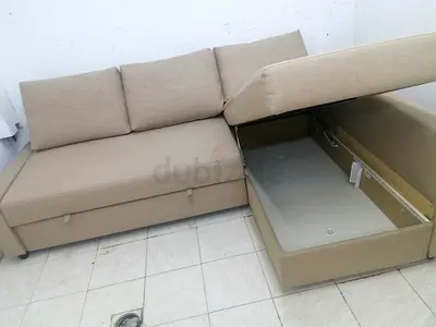 Comfortable L-Shaped Storage Sofa-bed