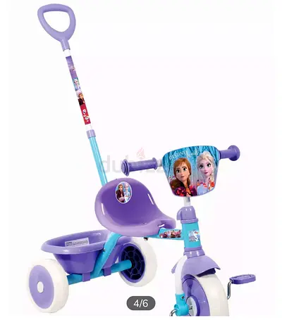 Colorful Toddler Tricycle with Parent Handle
