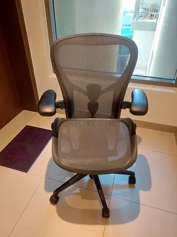 Never Use Remastered V2 Version Herman Miller Aeron Chair Graphite Full Option Size B