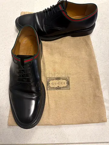 Authentic Gucci Classic Black Leather Shoes