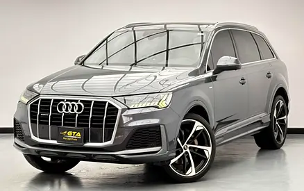 2022 Audi Q7 55 TFSI Quattro S-Line, 1 Year Warranty Unlimited KM, Service History, GCC