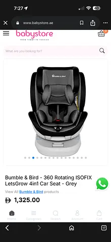 Baby car seat Bumble  Bird