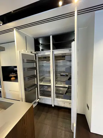 Gaggenau latest model series 400 fridge and freezer set large size fully-integrated built-in