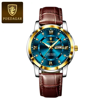 Stylish Poedagar Watch with Blue Dial