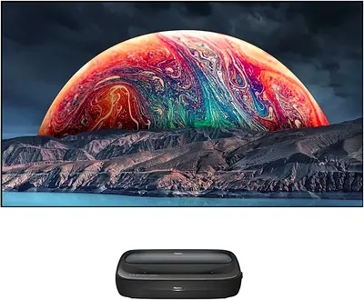 Hisense 100 Inch TV 4K HDR Home Theater Laser TV Projector with Trichroma Wide Color