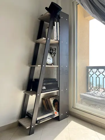 Contemporary Corner Bookcase