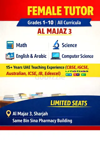Female Tutor | Grades 1–10 | All Curricula | Al Majaz 3