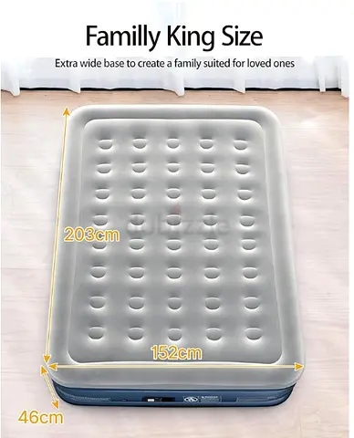 Familly King Size Inflatable Mattress - Perfect for Family Adventures