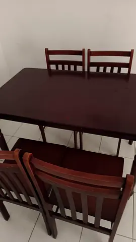 Stylish Brown Dining Table with 4 chairs for Sale