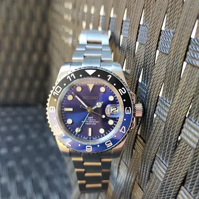 GMT Batman Seiko Mod Watch