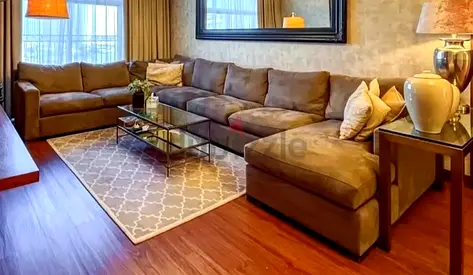 Cratebarrel axis u shape sofa