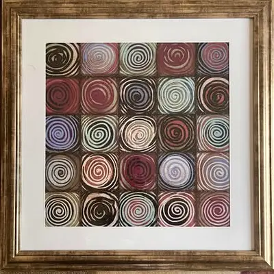 Elegant Spiral Pattern Art Frame from HomeCenter