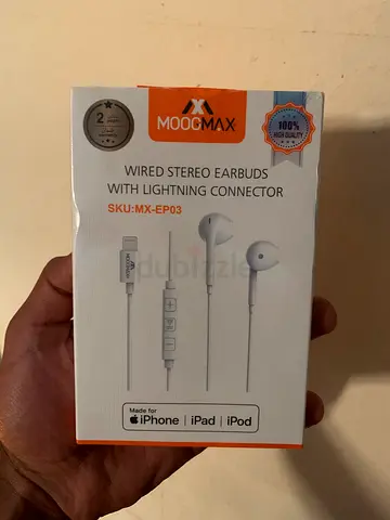 Wired Stereo Earbuds with Lightning Connector new brand MOOG MAX