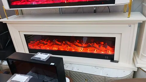 Elegant Electric Fireplace with Modern Design