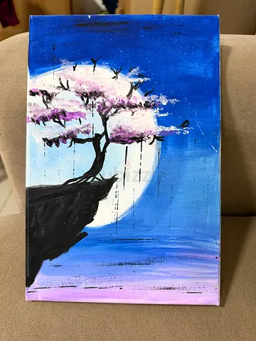 Beautiful Canvas Art of Cherry Blossom Tree