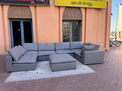 Comfortable The One U Shape Sofa with footstool